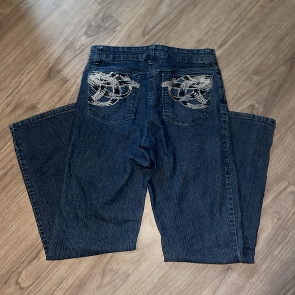 Straight Blue Bootcut Jeans Size 8 - Picture 2 of 2